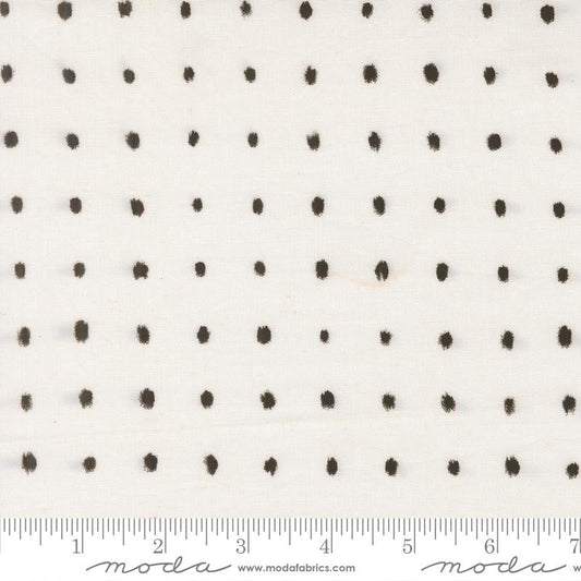 NEW Zen Chic Mira fabric BTHY Pure Pearl Black and white polka dot Moda quilting cotton