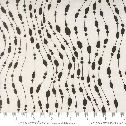 Zen Chic Mira Fabric Whisper Pearl black and white BTHY Moda Fabrics quilting cotton