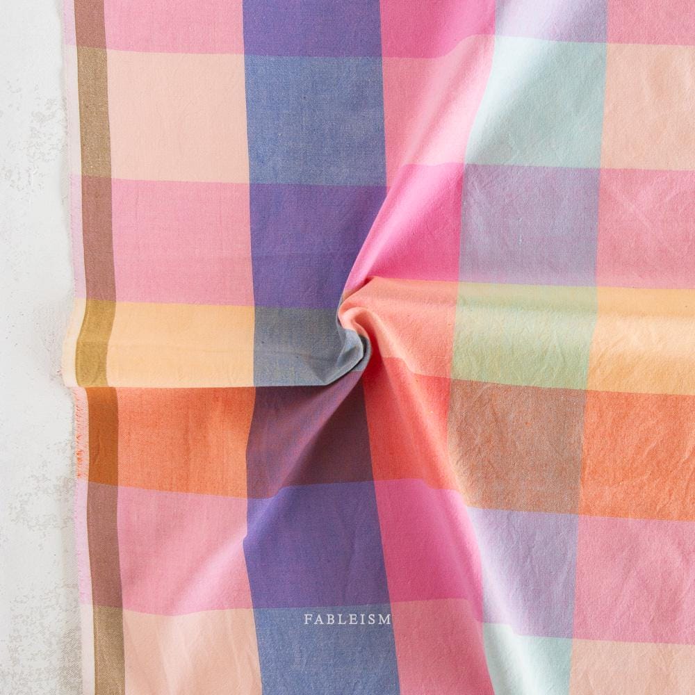 FABLEISM Plaid Midsommar Fabric 42 wide woven plaid cotton fabrics