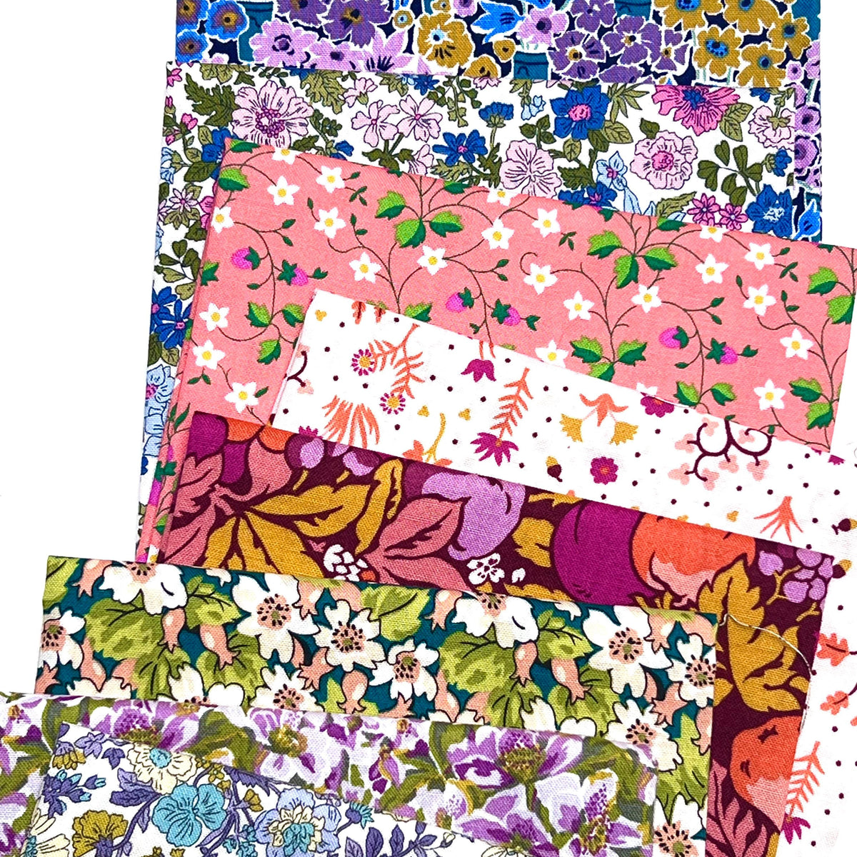 Liberty Fabrics EIGHT fat quarters bundle Lasenby Cotton