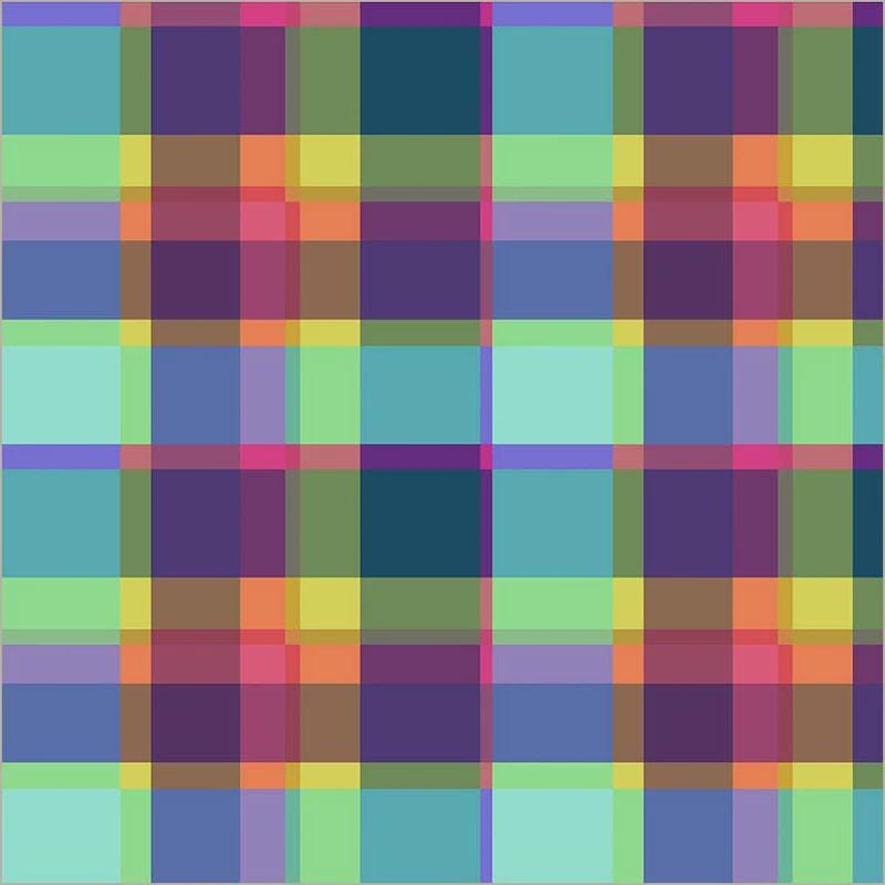 Canvas fabric Winding Road Summer Plaid Multi color Natalie Barnes Windham Fabrics BTHY