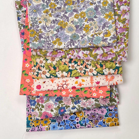 Liberty Fabrics SEVEN fat quarters bundle Lasenby Cotton